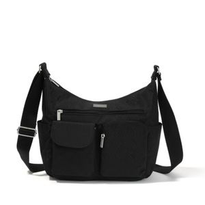 Large Baggallini Crossbody Messenger Bag in Black Nylon